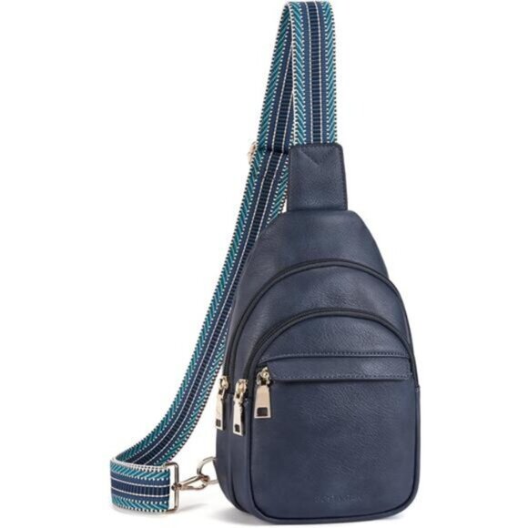 Small Sling Bag for Travel Navy Blue - Picture 1 of 6